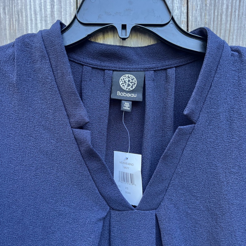 BOBEAU Notch V Neck dress with pockets Women’s Small NWT NEW - Picture 5 of 14
